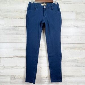 Hybrid & Company Womens Dark Wash Indigo Blue Stretch Skinny Jeans Size 11